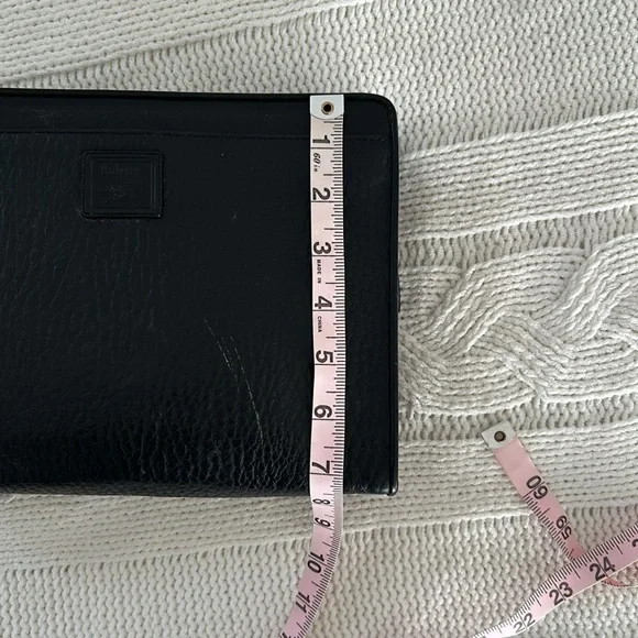 Burberrys Clutch Bag Leather Black vintage - Picture 15 of 16